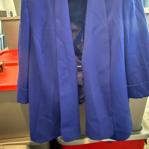Blue Open-Front Jacket p13 - Picture 3 of 4